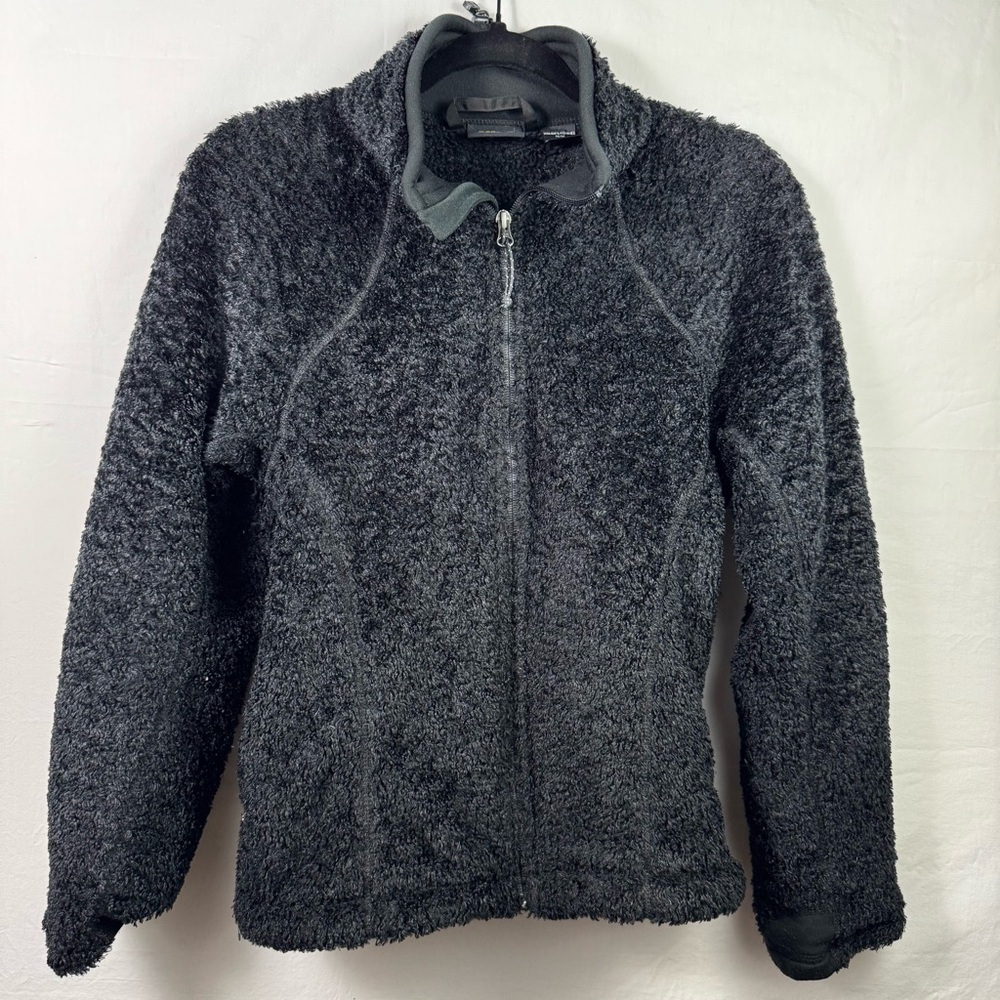 Mountain Head Wear Cozy Black Fleece Jacket Womens Size M